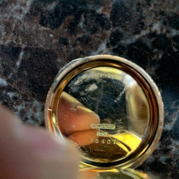 Lot - Elgin 14K yellow gold pocket watch. Porcelain dial with 14K Yellow Gold Elgin Pocket Watch